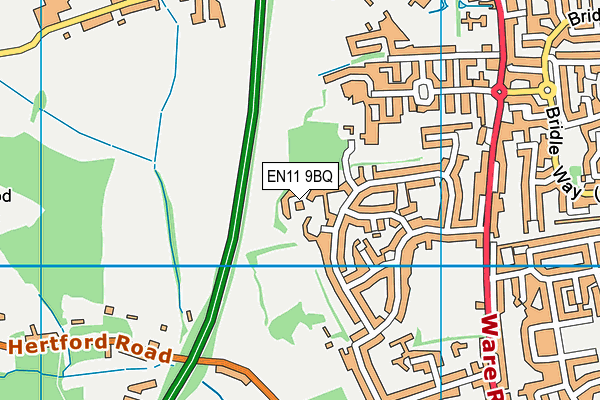 EN11 9BQ map - OS VectorMap District (Ordnance Survey) EN11 9BQ map - OS VectorMap District (Ordnance Survey)