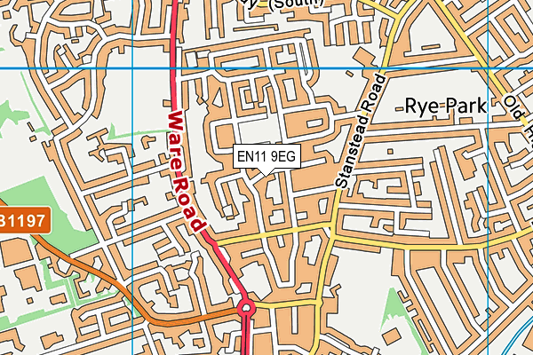 EN11 9EG map - OS VectorMap District (Ordnance Survey) EN11 9EG map - OS VectorMap District (Ordnance Survey)