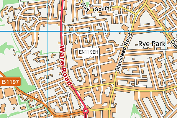 EN11 9EH map - OS VectorMap District (Ordnance Survey) EN11 9EH map - OS VectorMap District (Ordnance Survey)