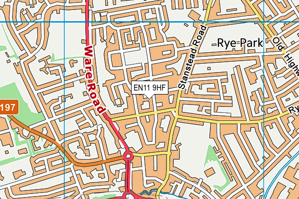 EN11 9HF map - OS VectorMap District (Ordnance Survey) EN11 9HF map - OS VectorMap District (Ordnance Survey)