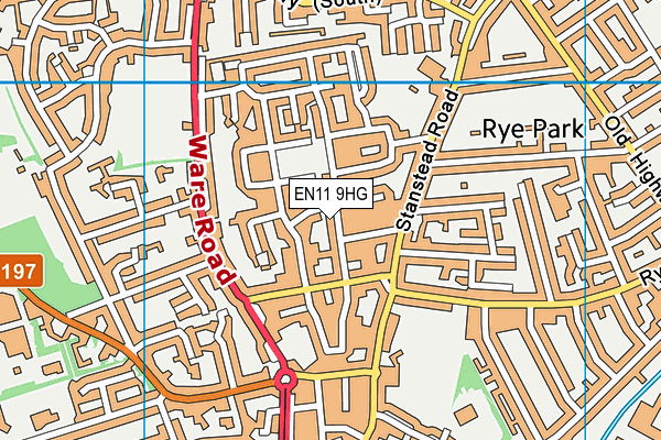 EN11 9HG map - OS VectorMap District (Ordnance Survey) EN11 9HG map - OS VectorMap District (Ordnance Survey)