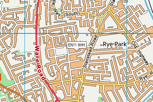 EN11 9HH map - OS VectorMap District (Ordnance Survey) EN11 9HH map - OS VectorMap District (Ordnance Survey)