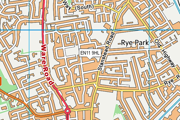 EN11 9HL map - OS VectorMap District (Ordnance Survey) EN11 9HL map - OS VectorMap District (Ordnance Survey)