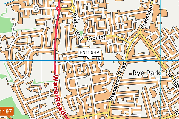 EN11 9HP map - OS VectorMap District (Ordnance Survey) EN11 9HP map - OS VectorMap District (Ordnance Survey)