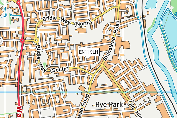 EN11 9LH map - OS VectorMap District (Ordnance Survey) EN11 9LH map - OS VectorMap District (Ordnance Survey)