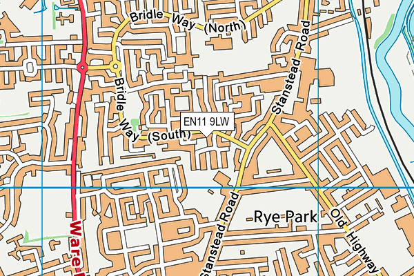 EN11 9LW map - OS VectorMap District (Ordnance Survey) EN11 9LW map - OS VectorMap District (Ordnance Survey)