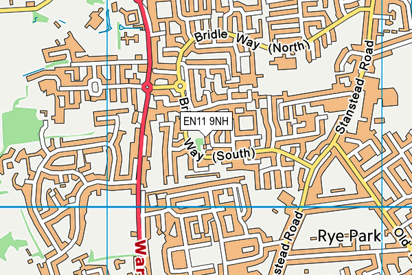 EN11 9NH map - OS VectorMap District (Ordnance Survey) EN11 9NH map - OS VectorMap District (Ordnance Survey)