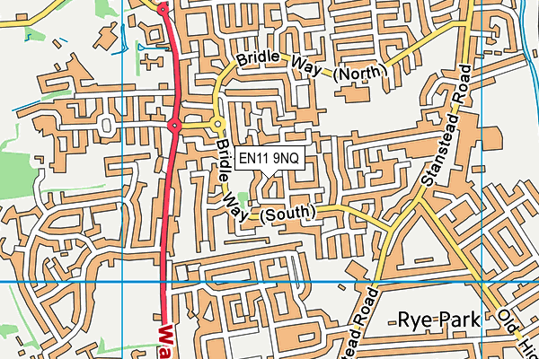 EN11 9NQ map - OS VectorMap District (Ordnance Survey) EN11 9NQ map - OS VectorMap District (Ordnance Survey)