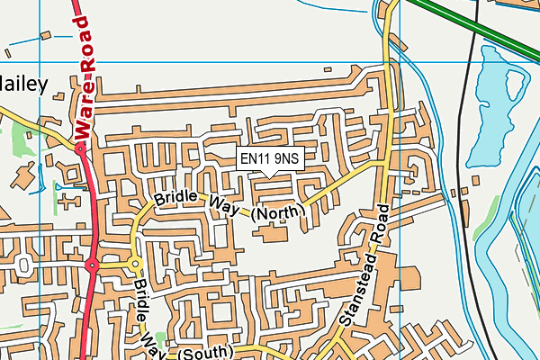 EN11 9NS map - OS VectorMap District (Ordnance Survey) EN11 9NS map - OS VectorMap District (Ordnance Survey)