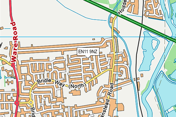 EN11 9NZ map - OS VectorMap District (Ordnance Survey) EN11 9NZ map - OS VectorMap District (Ordnance Survey)
