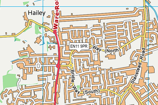 EN11 9PR map - OS VectorMap District (Ordnance Survey) EN11 9PR map - OS VectorMap District (Ordnance Survey)