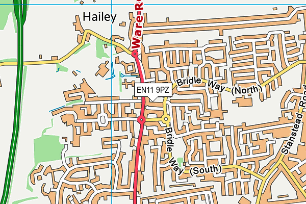 EN11 9PZ map - OS VectorMap District (Ordnance Survey) EN11 9PZ map - OS VectorMap District (Ordnance Survey)