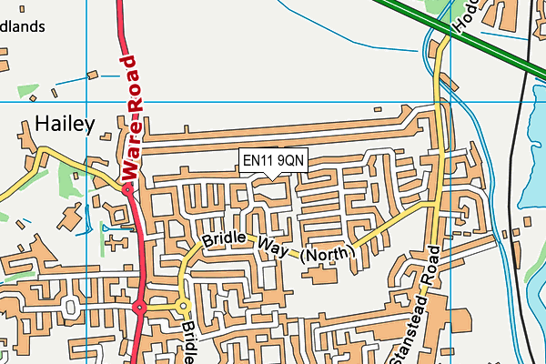 EN11 9QN map - OS VectorMap District (Ordnance Survey) EN11 9QN map - OS VectorMap District (Ordnance Survey)