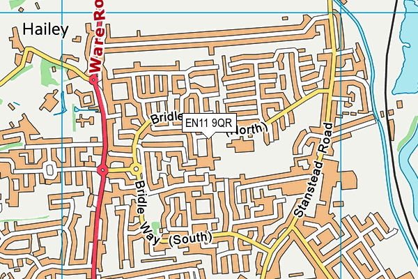 EN11 9QR map - OS VectorMap District (Ordnance Survey) EN11 9QR map - OS VectorMap District (Ordnance Survey)