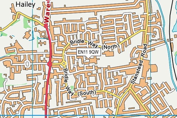 EN11 9QW map - OS VectorMap District (Ordnance Survey) EN11 9QW map - OS VectorMap District (Ordnance Survey)