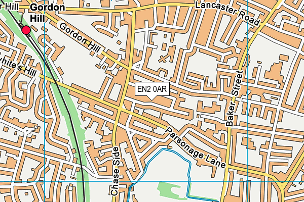 EN2 0AR map - OS VectorMap District (Ordnance Survey) EN2 0AR map - OS VectorMap District (Ordnance Survey)