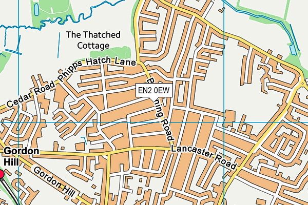 EN2 0EW map - OS VectorMap District (Ordnance Survey) EN2 0EW map - OS VectorMap District (Ordnance Survey)