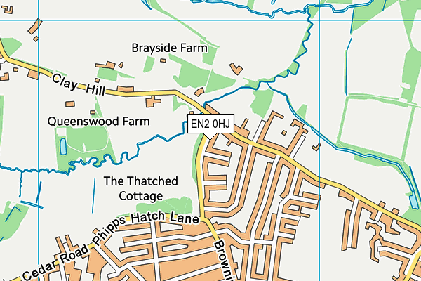 EN2 0HJ map - OS VectorMap District (Ordnance Survey) EN2 0HJ map - OS VectorMap District (Ordnance Survey)