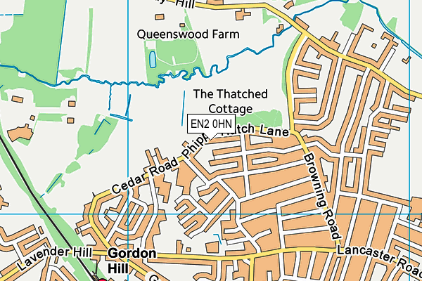 EN2 0HN map - OS VectorMap District (Ordnance Survey) EN2 0HN map - OS VectorMap District (Ordnance Survey)