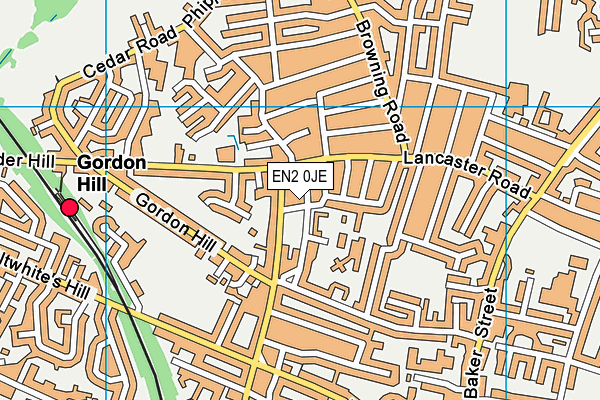 EN2 0JE map - OS VectorMap District (Ordnance Survey) EN2 0JE map - OS VectorMap District (Ordnance Survey)