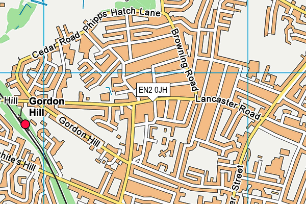 EN2 0JH map - OS VectorMap District (Ordnance Survey) EN2 0JH map - OS VectorMap District (Ordnance Survey)
