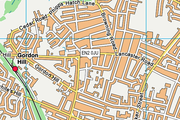 EN2 0JU map - OS VectorMap District (Ordnance Survey) EN2 0JU map - OS VectorMap District (Ordnance Survey)