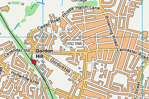 EN2 0NB map - OS VectorMap District (Ordnance Survey) EN2 0NB map - OS VectorMap District (Ordnance Survey)