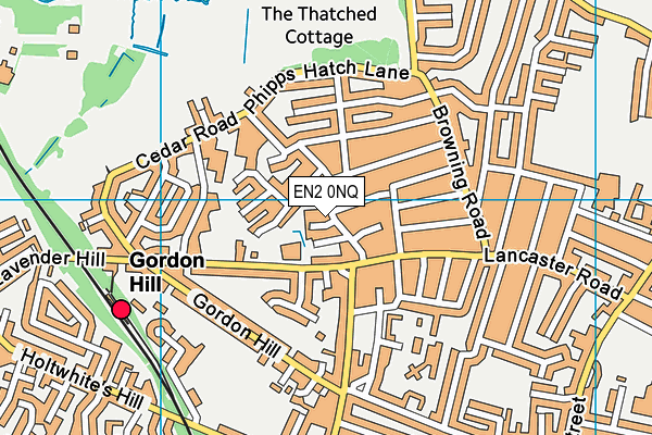 EN2 0NQ map - OS VectorMap District (Ordnance Survey)