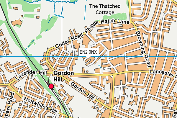 EN2 0NX map - OS VectorMap District (Ordnance Survey) EN2 0NX map - OS VectorMap District (Ordnance Survey)