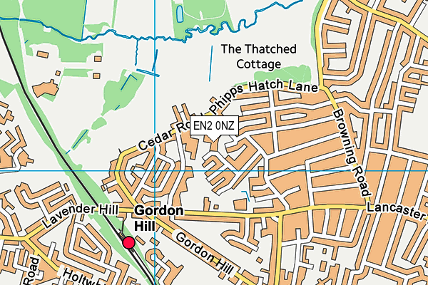EN2 0NZ map - OS VectorMap District (Ordnance Survey) EN2 0NZ map - OS VectorMap District (Ordnance Survey)