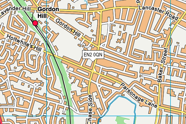 EN2 0QN map - OS VectorMap District (Ordnance Survey) EN2 0QN map - OS VectorMap District (Ordnance Survey)