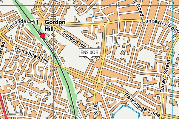 EN2 0QR map - OS VectorMap District (Ordnance Survey) EN2 0QR map - OS VectorMap District (Ordnance Survey)