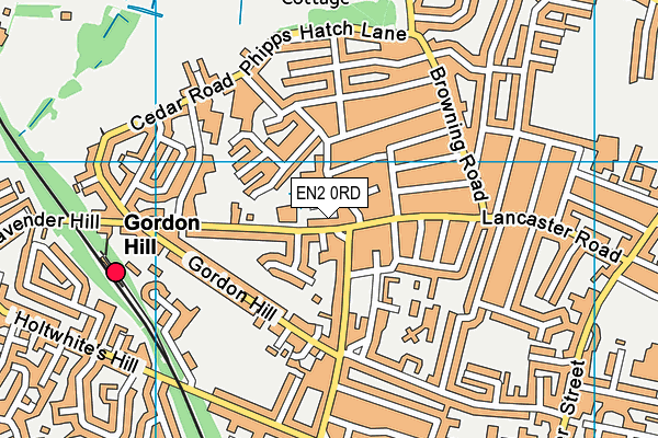 EN2 0RD map - OS VectorMap District (Ordnance Survey) EN2 0RD map - OS VectorMap District (Ordnance Survey)
