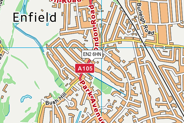 EN2 6HN map - OS VectorMap District (Ordnance Survey) EN2 6HN map - OS VectorMap District (Ordnance Survey)