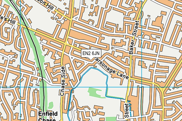 EN2 6JN map - OS VectorMap District (Ordnance Survey) EN2 6JN map - OS VectorMap District (Ordnance Survey)