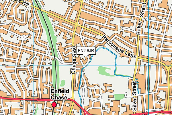 EN2 6JR map - OS VectorMap District (Ordnance Survey) EN2 6JR map - OS VectorMap District (Ordnance Survey)