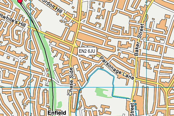 EN2 6JU map - OS VectorMap District (Ordnance Survey) EN2 6JU map - OS VectorMap District (Ordnance Survey)