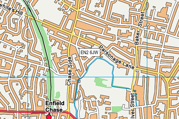 EN2 6JW map - OS VectorMap District (Ordnance Survey) EN2 6JW map - OS VectorMap District (Ordnance Survey)