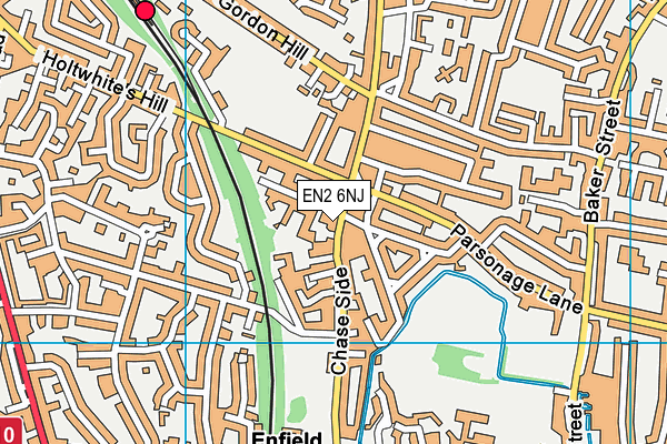 EN2 6NJ map - OS VectorMap District (Ordnance Survey)