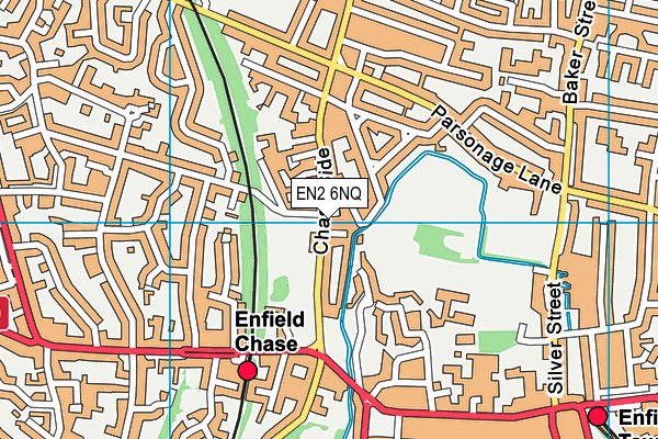 EN2 6NQ map - OS VectorMap District (Ordnance Survey)