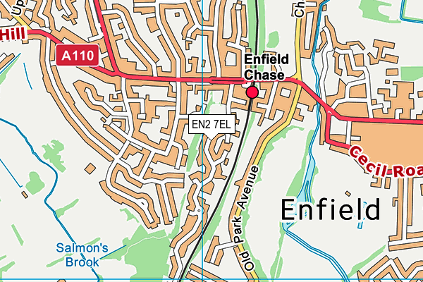 EN2 7EL map - OS VectorMap District (Ordnance Survey) EN2 7EL map - OS VectorMap District (Ordnance Survey)