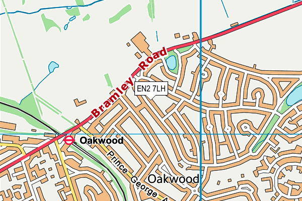 EN2 7LH map - OS VectorMap District (Ordnance Survey) EN2 7LH map - OS VectorMap District (Ordnance Survey)