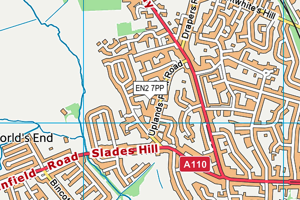 EN2 7PP map - OS VectorMap District (Ordnance Survey) EN2 7PP map - OS VectorMap District (Ordnance Survey)