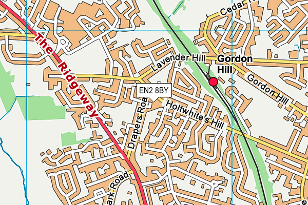 EN2 8BY map - OS VectorMap District (Ordnance Survey) EN2 8BY map - OS VectorMap District (Ordnance Survey)
