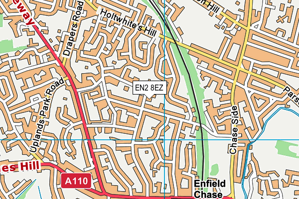 EN2 8EZ map - OS VectorMap District (Ordnance Survey) EN2 8EZ map - OS VectorMap District (Ordnance Survey)