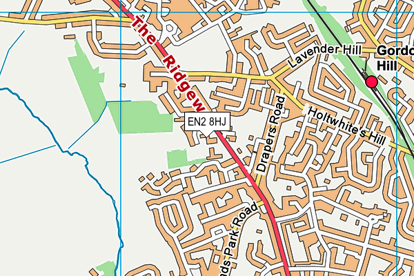 EN2 8HJ map - OS VectorMap District (Ordnance Survey) EN2 8HJ map - OS VectorMap District (Ordnance Survey)