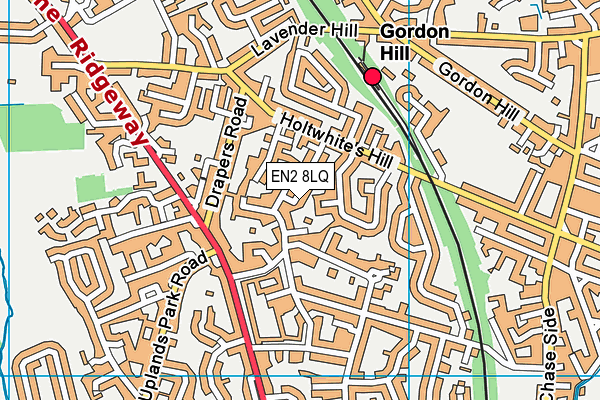 EN2 8LQ map - OS VectorMap District (Ordnance Survey) EN2 8LQ map - OS VectorMap District (Ordnance Survey)