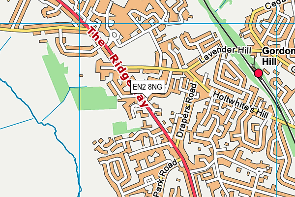 EN2 8NG map - OS VectorMap District (Ordnance Survey) EN2 8NG map - OS VectorMap District (Ordnance Survey)