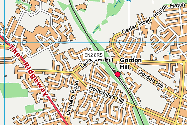 EN2 8RS map - OS VectorMap District (Ordnance Survey) EN2 8RS map - OS VectorMap District (Ordnance Survey)