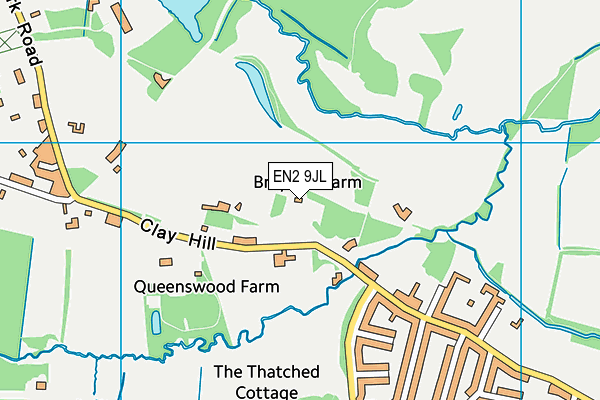EN2 9JL map - OS VectorMap District (Ordnance Survey) EN2 9JL map - OS VectorMap District (Ordnance Survey)